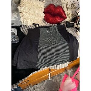 Bbw swim 365 slimming plus size 32W 5x Black swim dress